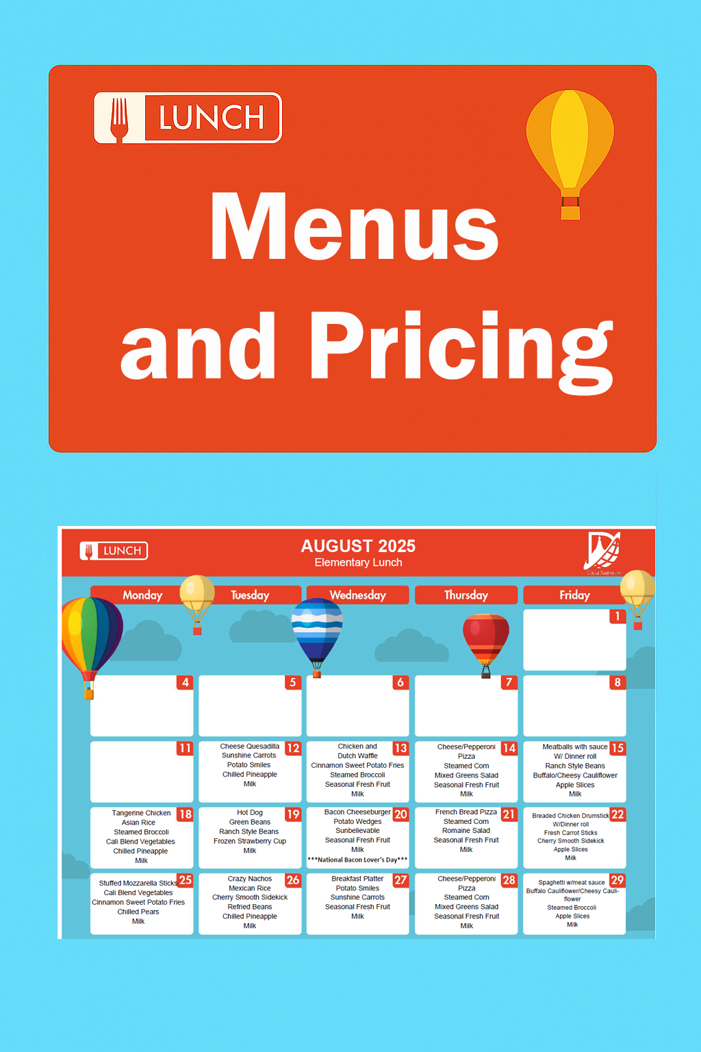  Menus